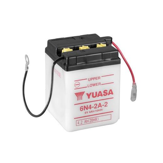 Conventional 6V battery NO ACID YUASA 6N4-2A-2