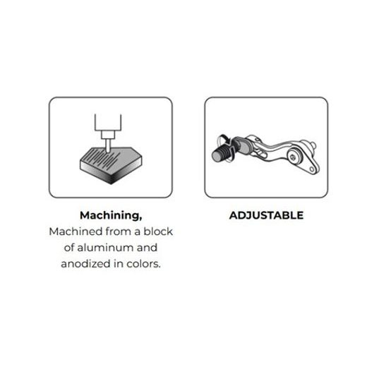 Gear shift pedal PUIG 22230N črna adjustable