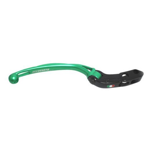 Ročica zavore ACCOSSATO LV005 in Aluminium For Accossato Radial Master Cylinder (No Ready To Brake) e Brembo zelena