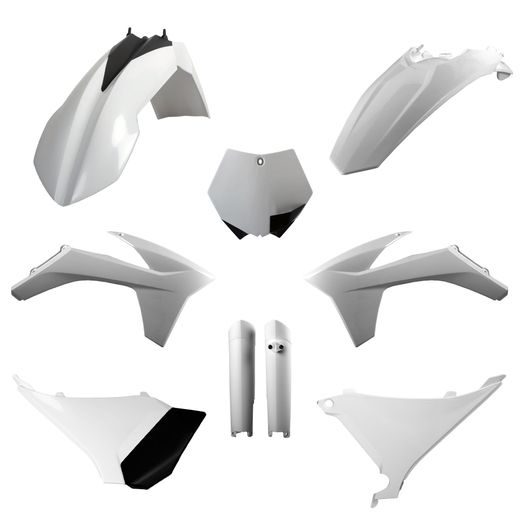 Set plastik POLISPORT 91442 White KTM