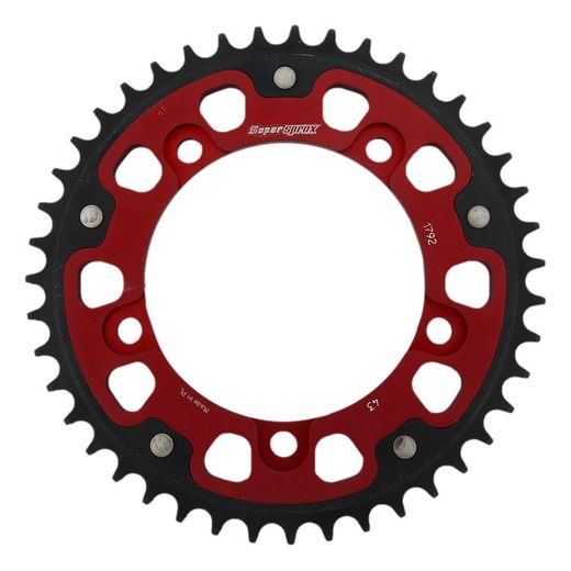 Zadnji verižnik (zobnik) SUPERSPROX STEALTH RST-1792:43-RED rdeč 43T, 525