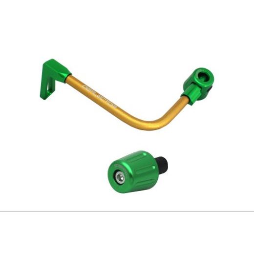 Lever guard in aluminium + right end ACCOSSATO DE005 with gold hose and joint levi
