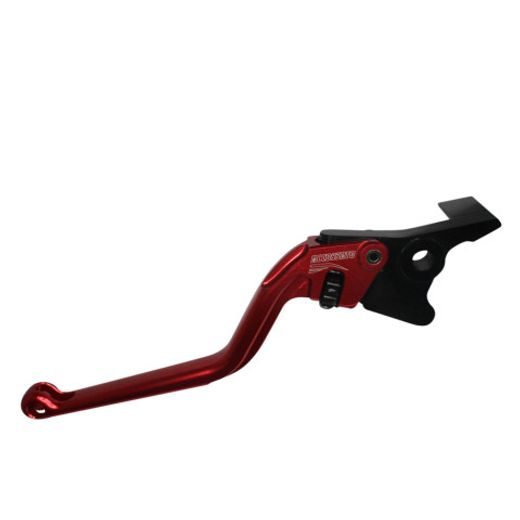 Clutch Lever ACCOSSATO ESC023 fixed CNC-worked aluminium, red