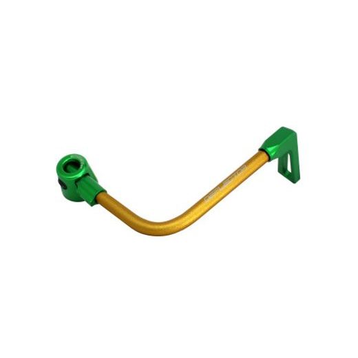 Lever guard ACCOSSATO DE001 with gold hose and joint right, aluminium