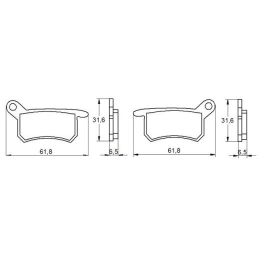 Zavorne obloge ACCOSSATO AGPA157 OR
