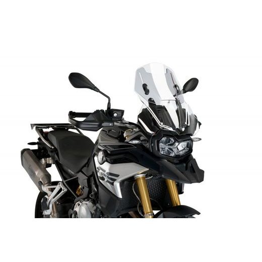 Windscreen PUIG RACING WITH SUPPORT + PROTECTION 3179W clear