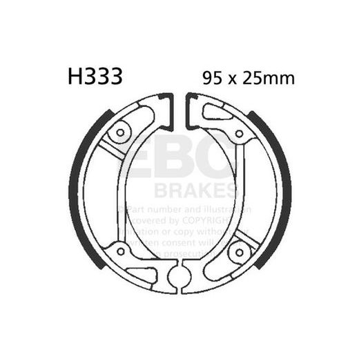 Brake shoe set EBC H333 includings springs