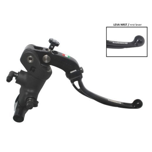 Radial brake master cylinder ACCOSSATO PC011 19 x 19 with folding lever,black