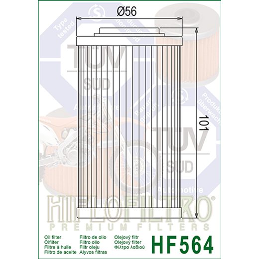 Oljni filter HIFLOFILTRO HF564