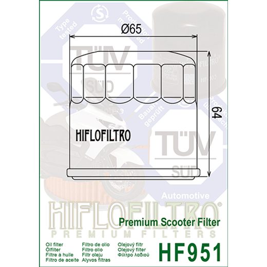 Oljni filter HIFLOFILTRO HF951