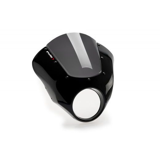 Semifairing PUIG DARK NIGHT 21104F dark smoke gloss black housing