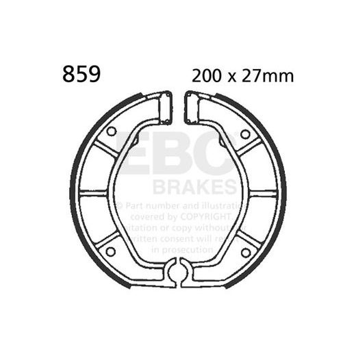 Brake shoe set EBC 859
