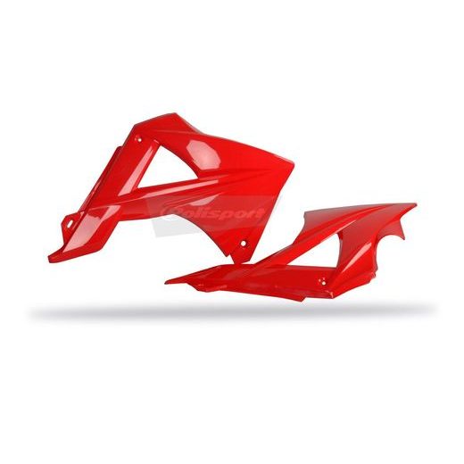 Radiator scoops POLISPORT 8413300009 (par) rdeč