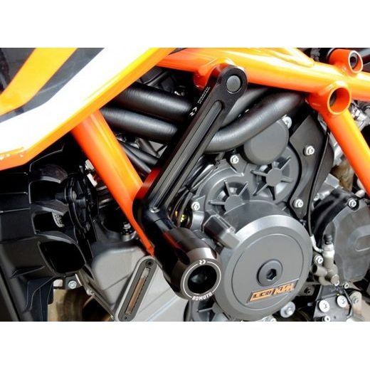 Crash protectors RDMOTO KTM13N black polyamide za KTM Super Duke 1290 / R 2014-2025, KTM Super Duke 1390 R / R EVO 2024-2026