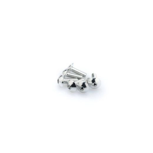 Screws PUIG ANODIZED 0543P srebrna M5 x 15mm (6pcs)