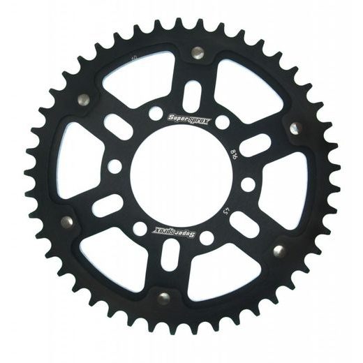 Rear sprocket SUPERSPROX STEALTH RST-816:45-BLK črna 45T, 530