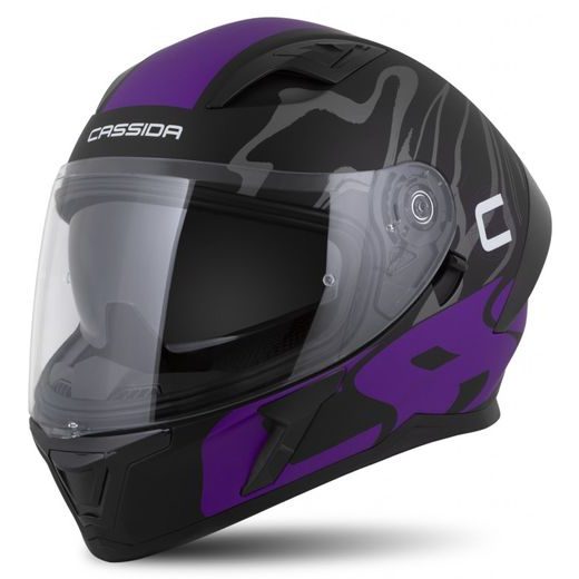 Integralna čelada CASSIDA Orbit Multivers black matt,purple,gray,white M