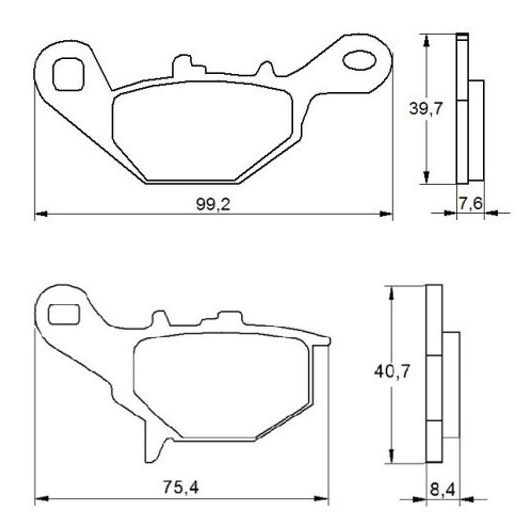 Zavorne obloge ACCOSSATO AGPA154 OR