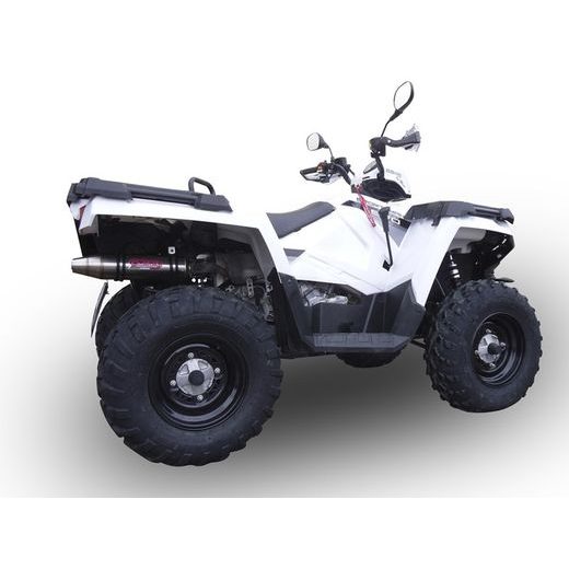 Slip-on exhaust GPR DEEPTONE ATV PO.5.3.DEATVCURV Brushed Stainless steel