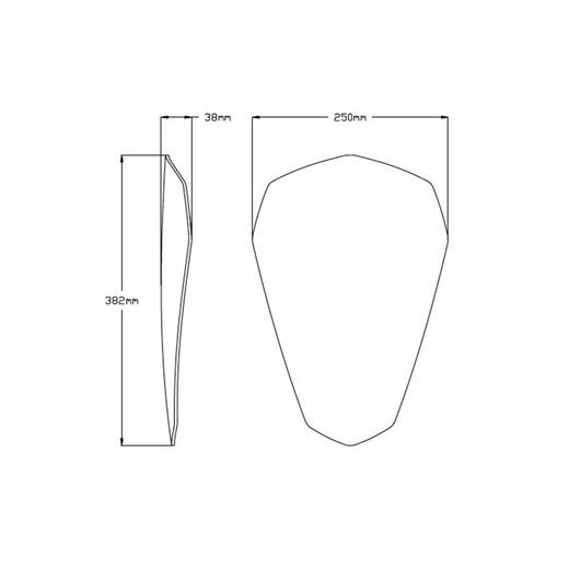 Windscreen PUIG SPORT 20433F dark smoke