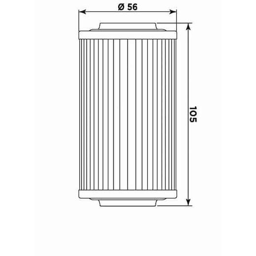 Oljni filter MIW BO14001 (alt. HF556) za ATV BOMBARDIER Quest 650 2002-2004, ATV BOMBARDIER Traxter 650 2005