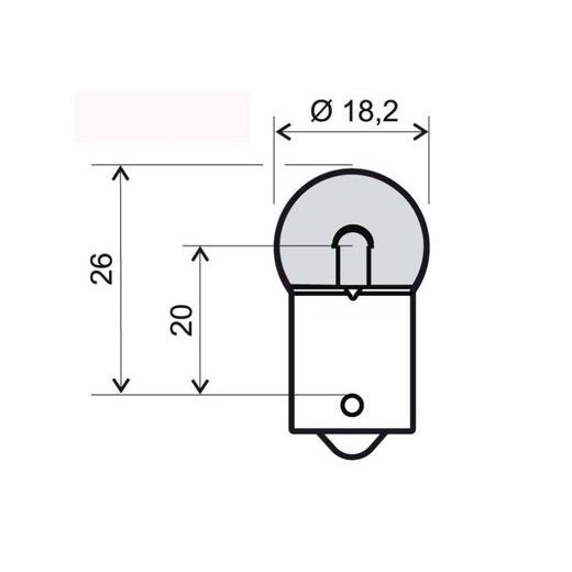 Lamp RMS 246510235 BA15S G18 12V 10W