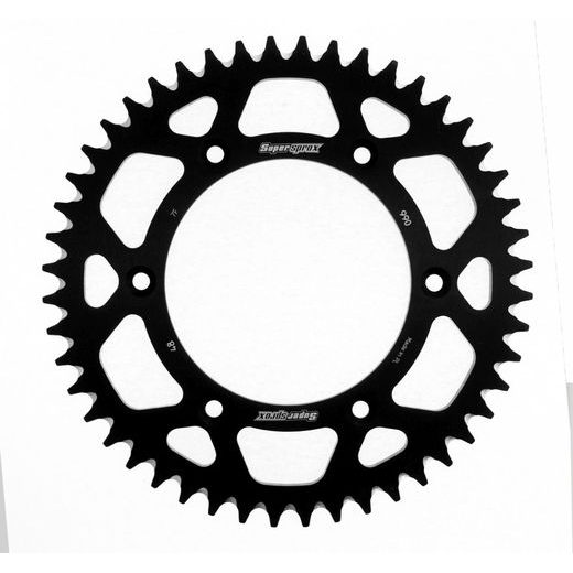 Rear ALU sprocket SUPERSPROX RAL-990:48-BLK črna 48T, 520