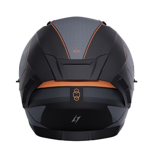 Integralna čelada STORMER BLASTER TRON neon, orange, metal matt XS