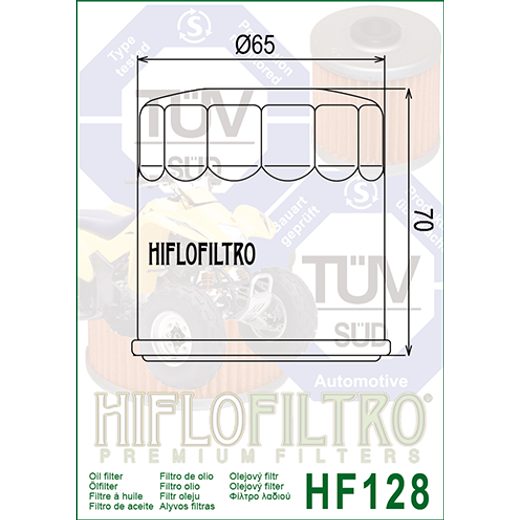 Oljni filter HIFLOFILTRO HF128