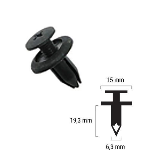 Plastic rivet RMS 121832016