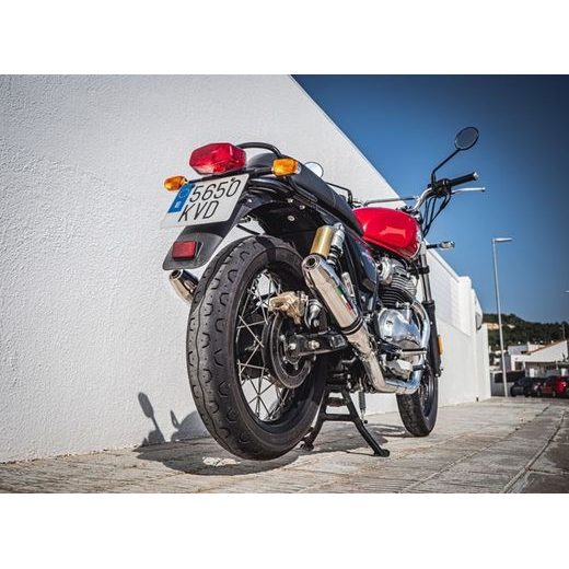 Dual slip-on exhaust GPR DEEPTONE E4.ROY.11.CAT.DE Brushed Stainless steel