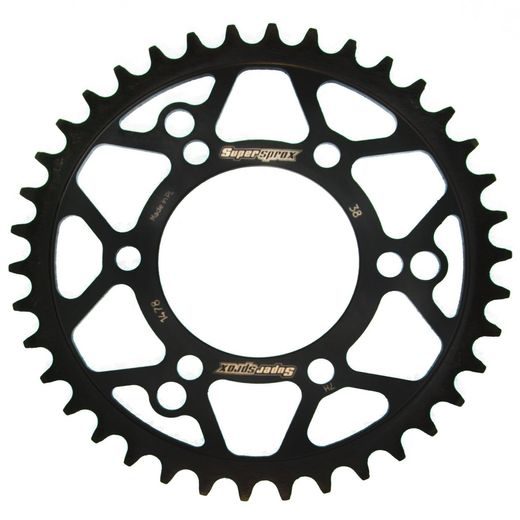Zadnji verižnik (zobnik) SUPERSPROX RFE-1478:38-BLK črna 38T, 520