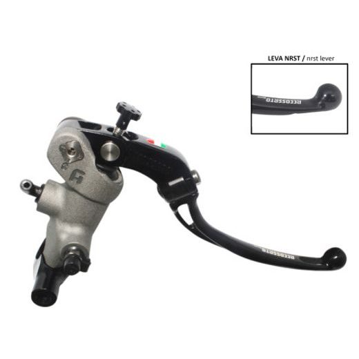 Radial brake master cylinder ACCOSSATO PC008 PRS 19 x 17-18-19 with folding lever,black