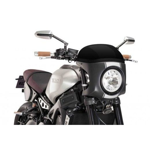 Windshield PUIG SEMI-FAIRING 9554N matt black črna