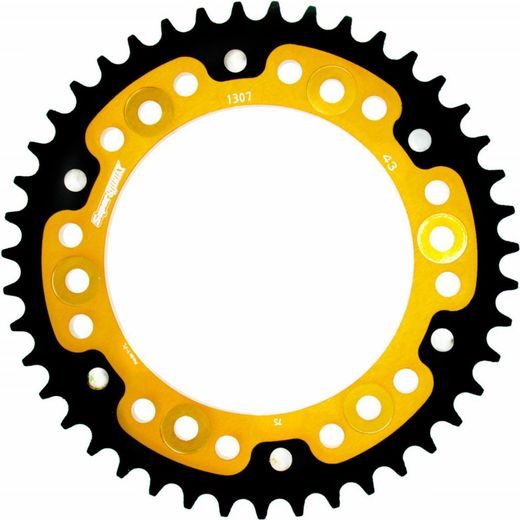 Zadnji verižnik (zobnik) SUPERSPROX STEALTH RST-1307:43-GLD zlata 43T, 525