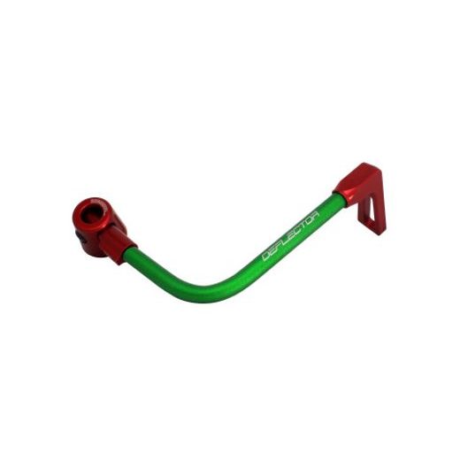 Lever guard ACCOSSATO DE001 with green hose and joint right, aluminium