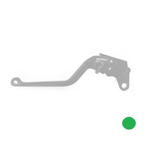 Clutch Lever ACCOSSATO ESR15L CNC machined zelena