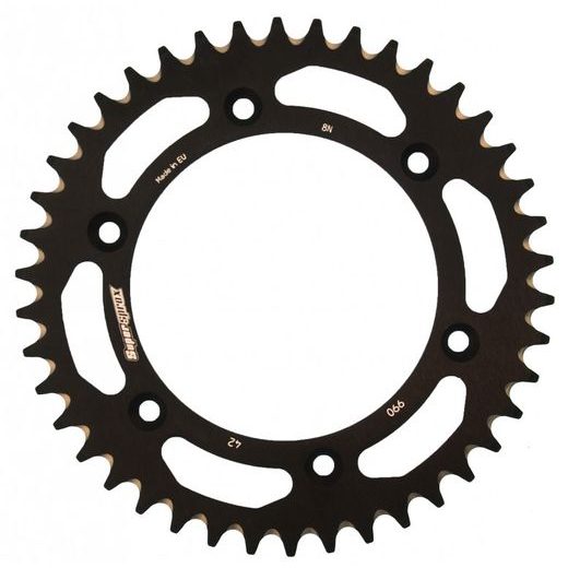 Aluminijasti zadnji verižnik (zobnik) SUPERSPROX RAL-990:42-BLK črna 42T, 520