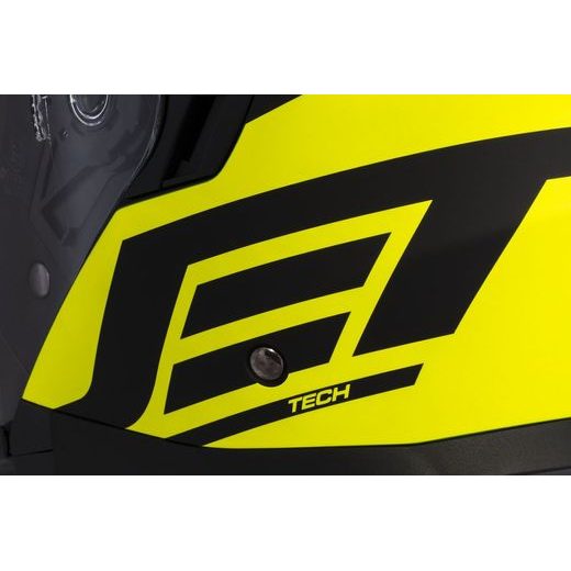 Jet čelada CASSIDA JET TECH CORSO black matt / yellow fluo XL