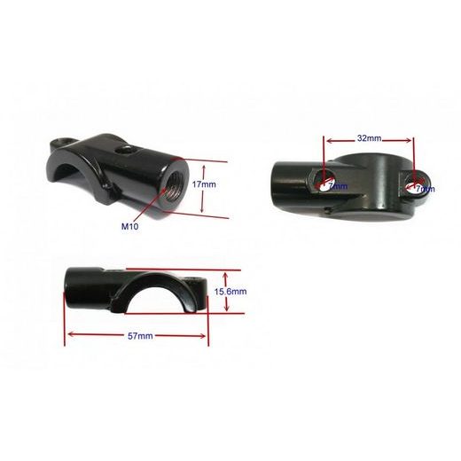 Brake/Clutch lever clamp JMT za 22mm krmila z M10 desnim navojem