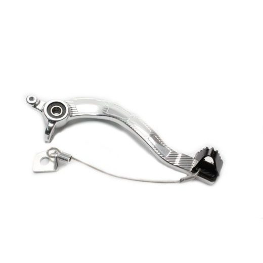 Brake pedal MOTION STUFF 83P-0821002 silver body, black steel fixed tip Steel Fixed Tip