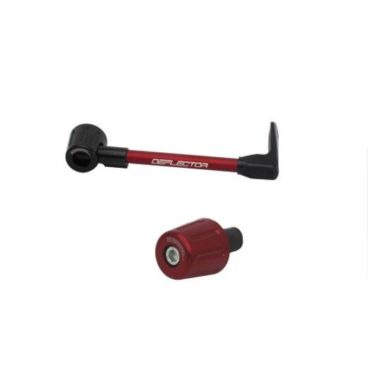 Lever guard in aluminium + left end ACCOSSATO DE004 with red hose and joint right