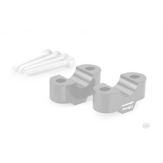 Risers PUIG 21809P srebrna height 20mm, d 22mm