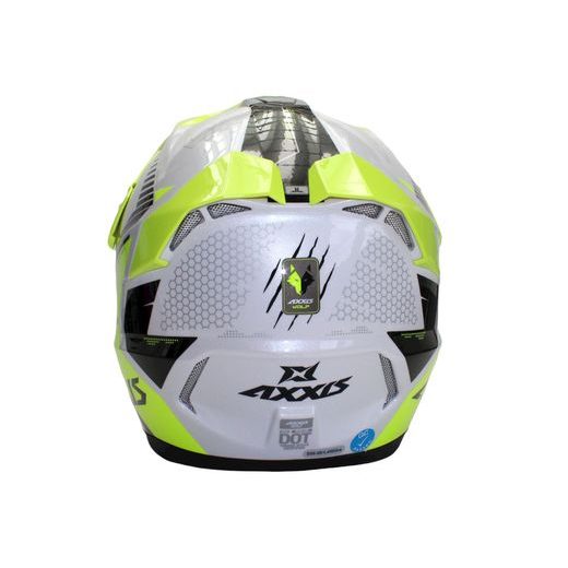 MX čelada AXXIS WOLF ABS star strack a3 gloss fluor yellow M