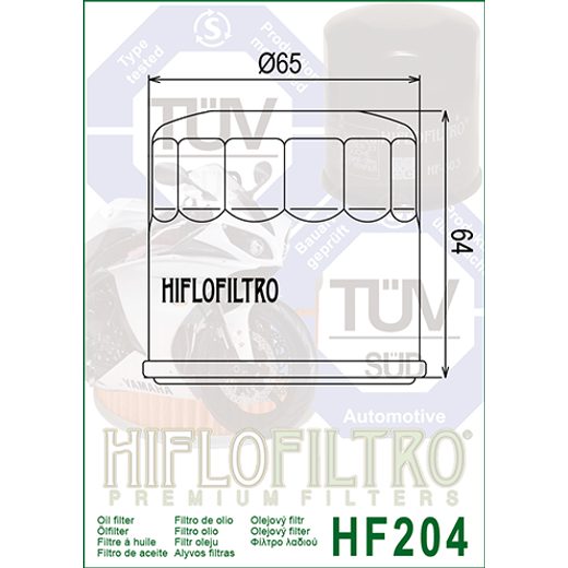 Oljni filter HIFLOFILTRO HF204C kromiran
