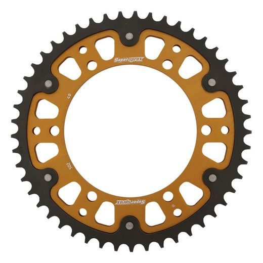 Zadnji verižnik (zobnik) SUPERSPROX STEALTH RST-502:49-GLD zlata 49T, 530