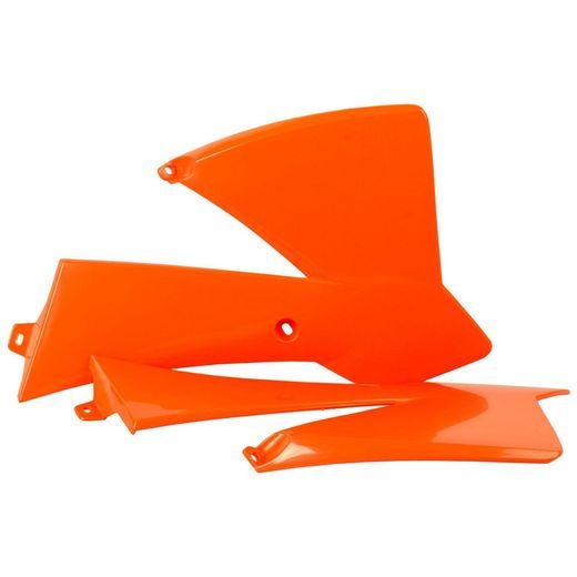 Radiator scoops POLISPORT 8429500001 (par) orange KTM