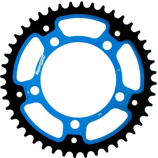 Zadnji verižnik (zobnik) SUPERSPROX STEALTH RST-7:44-BLU moder 44T, 525