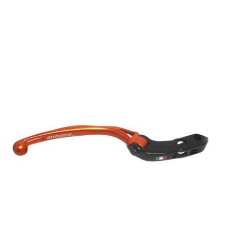 Ročica zavore ACCOSSATO LV005 in Aluminium For Accossato Radial Master Cylinder (No Ready To Brake) e Brembo oranžna