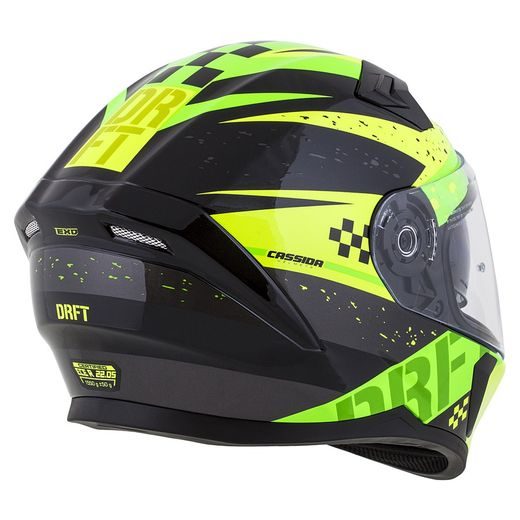 Integralna čelada CASSIDA INTEGRAL 3.0 DRFT pearl yellow/ green M